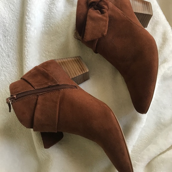Tahari Shoes - Tahari suede booties with side bow